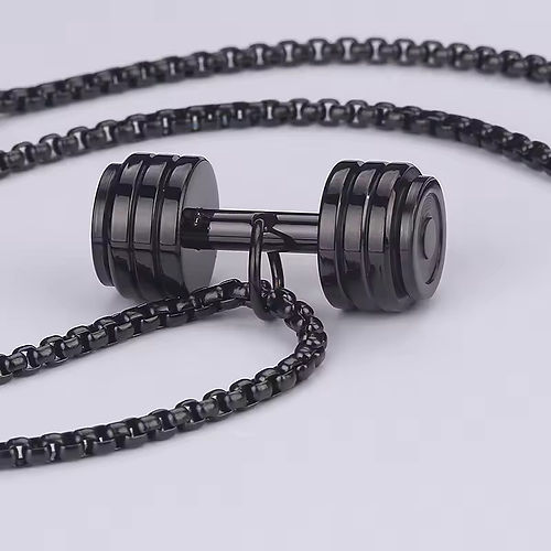 Large Dumbbell Necklace