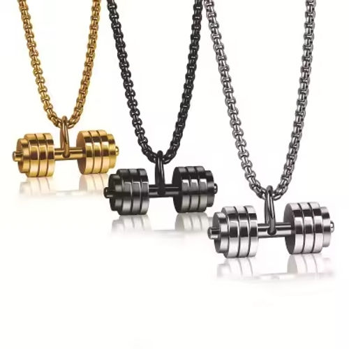 Large Dumbbell Necklace