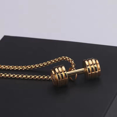 Large Dumbbell Necklace