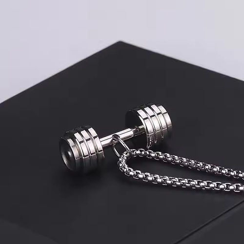 Large Dumbbell Necklace