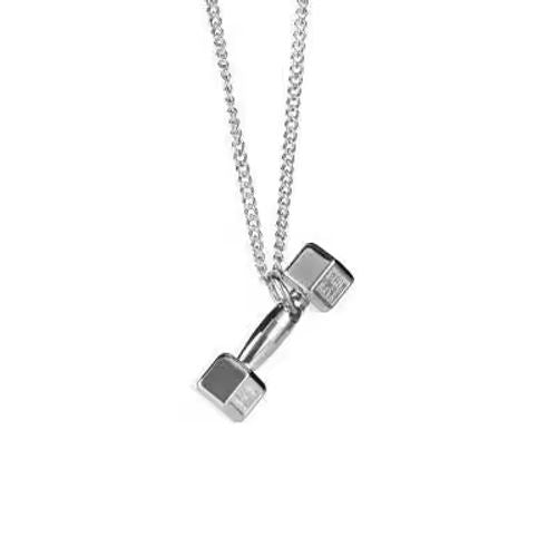 Small Dumbbell Necklace